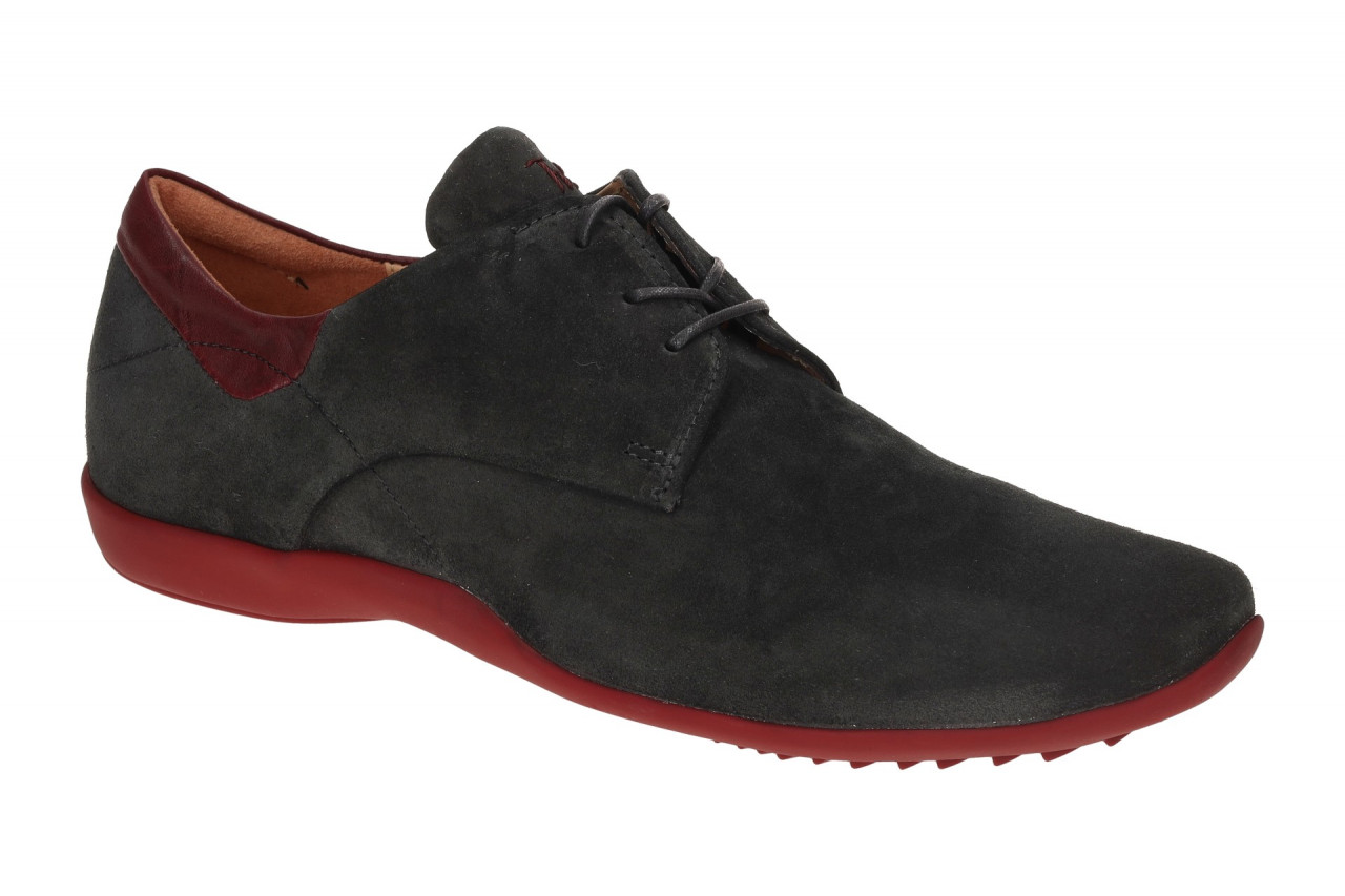 Think STONE 3-000275-0020 Herrenschuhe elegant schwarz/kombi mit roter Sohle