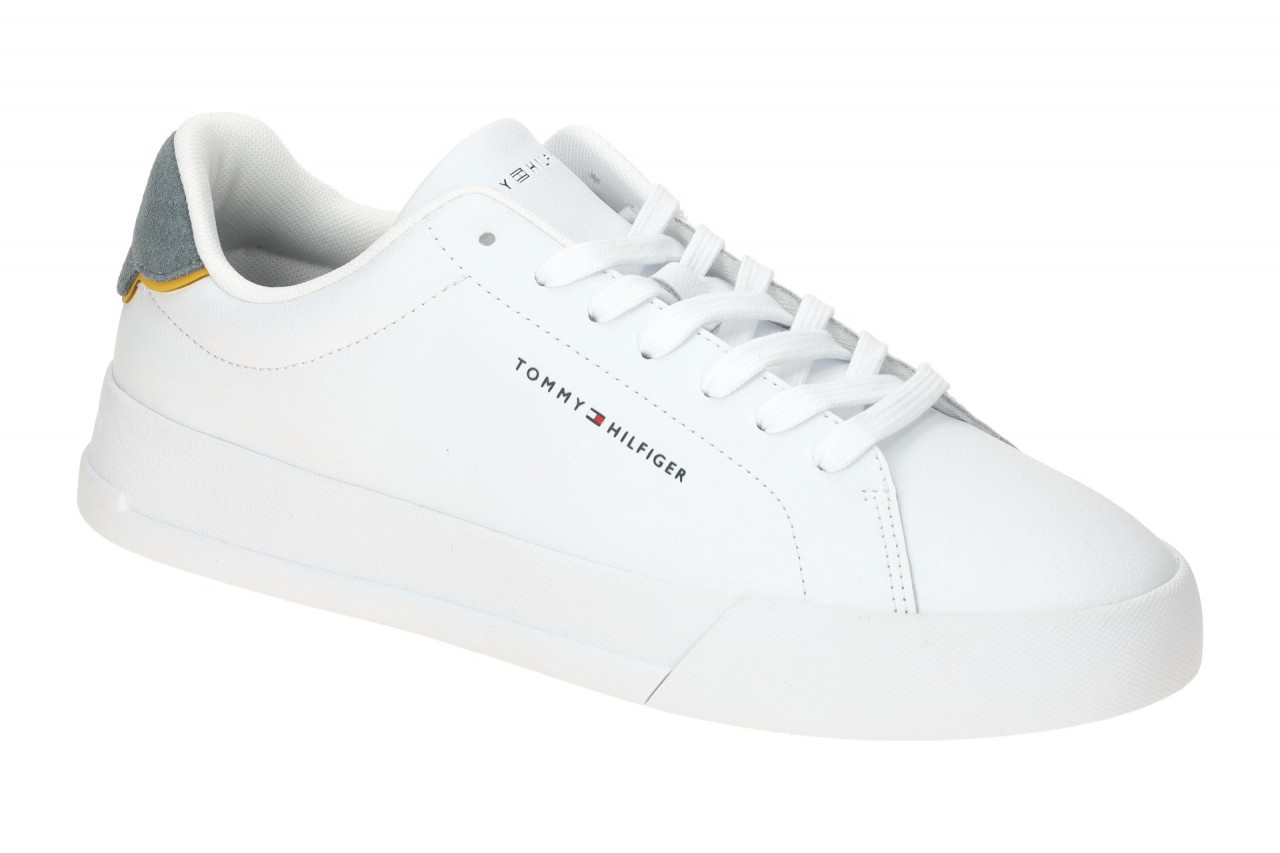 Tommy Hilfiger TH COURT LTH DETAIL ESS FM05367 PN6 wei? - Sneakers f?r Herren