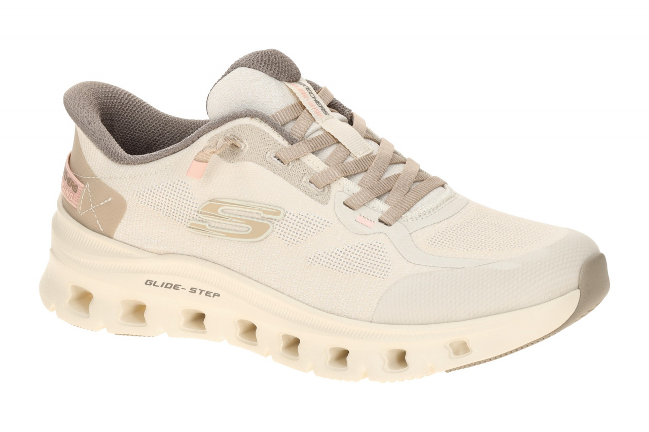 Skechers 150428 NTBR Damen Slipper beige Halbschuhe Air Cooled Memory Foam