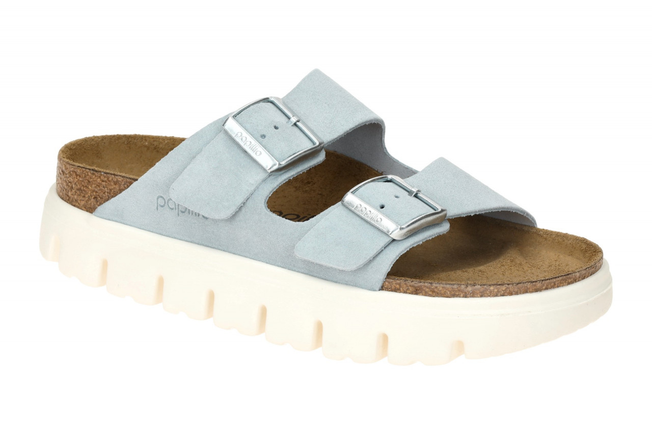 Birkenstock ARIZONA PAP CHUNKY 1029141 hell-blau - bequeme Pantolette f?r Damen
