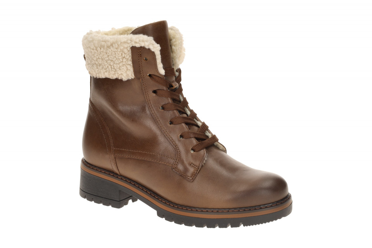 Gabor 72.776.54 Damen Winterstiefeletten Braun Peanut Pelz Warmfutter