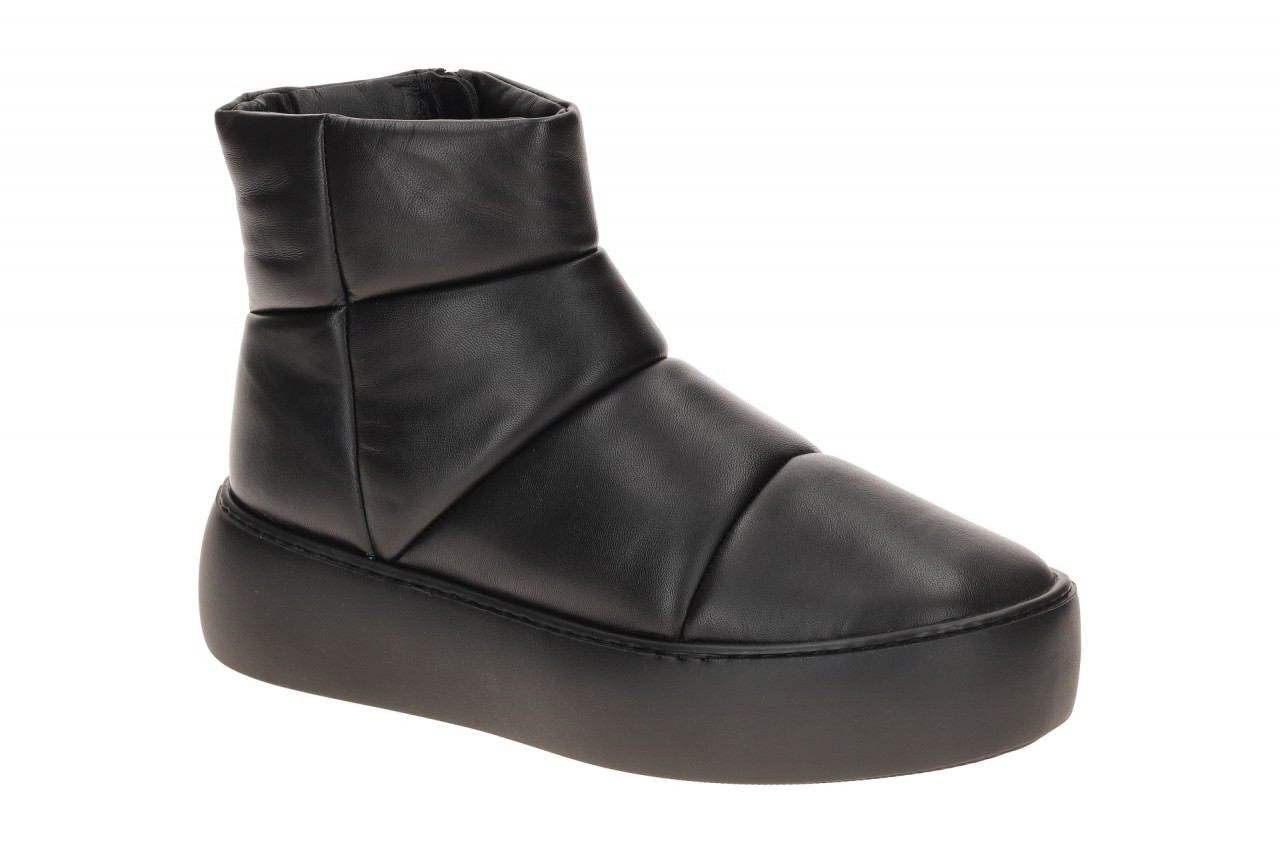 H?gl 0250 PADDY - Damen Stiefeletten Schwarz Echtleder Warmfutter Plateau