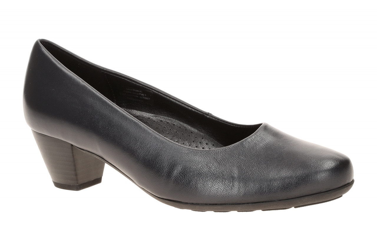 Gabor 3027.01.002 Pumps dark-blue Echtleder Gummisohle 4,5cm Absatz
