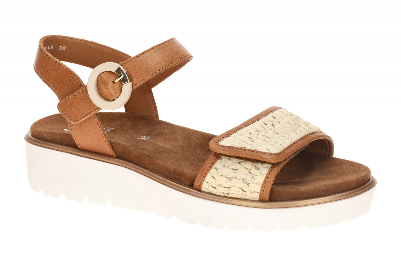 ara 12-33519 BILBAO-S Damen Sandale cognac/natur Echtleder Komfort Fu?bett