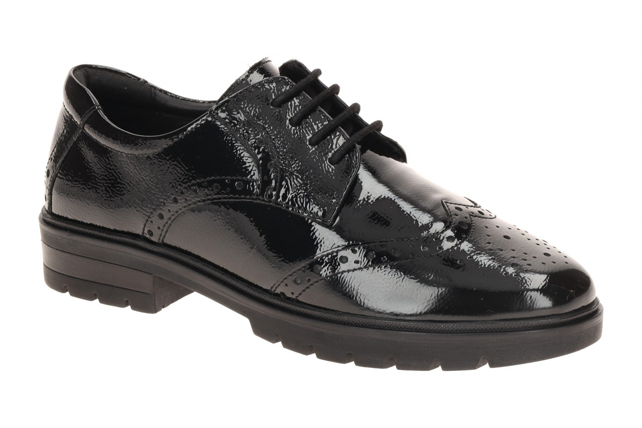 ara 12-11223 01 Cambridge Damen Halbschuhe schwarz Lackleder High Soft
