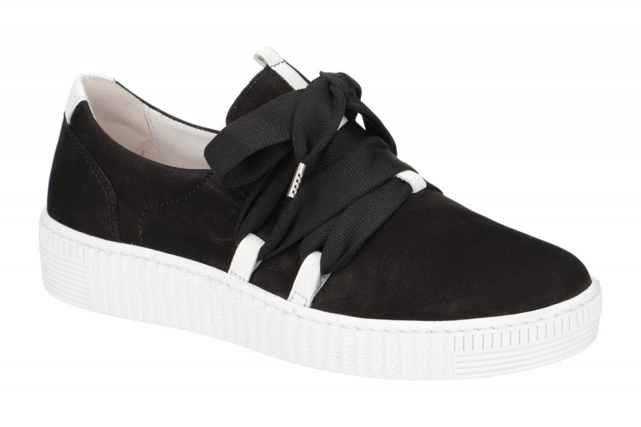 Gabor 73.333.17 schwarz - sportliche Slipper f?r Damen