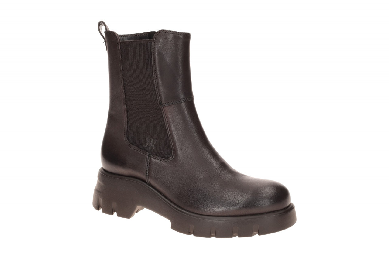Paul Green Damen Stiefeletten 8104-080 Espresso Glattleder Boots Chelsea-style
