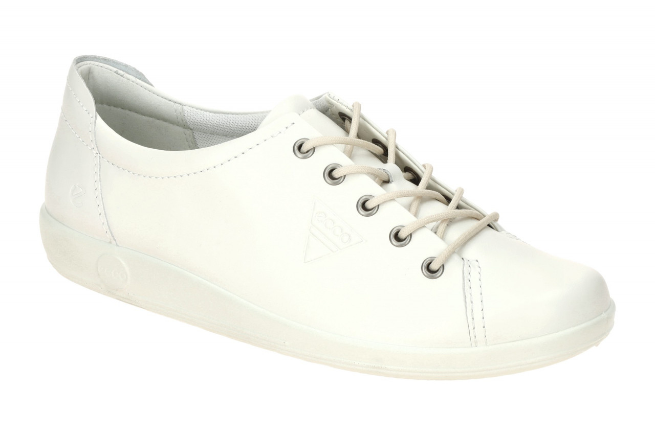 Ecco SOFT 2.0 20650301007 wei? - bequeme Halbschuhe f?r Damen
