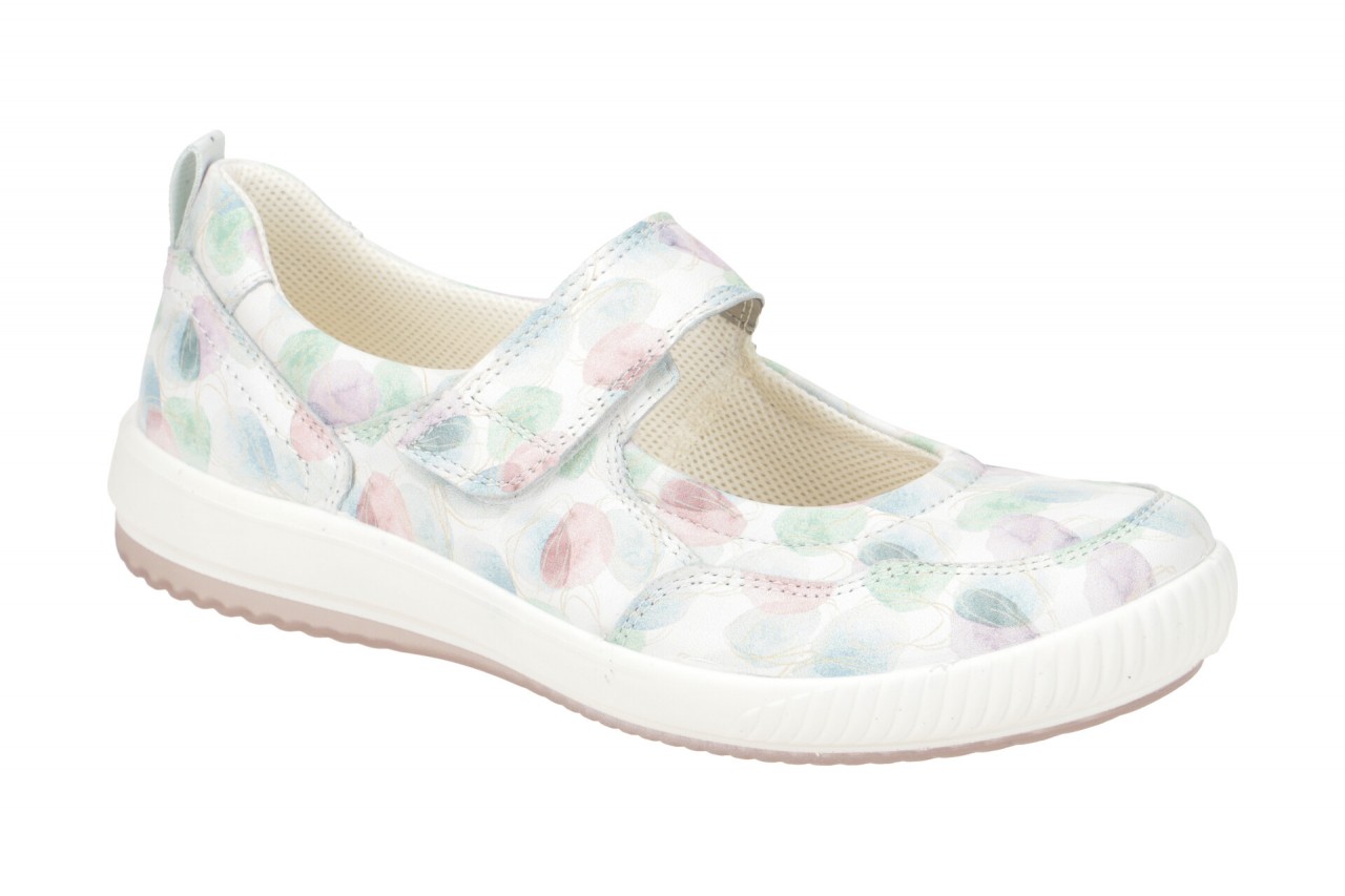 Legero TANARO 5.0 Damenschuhe Ballerina wei? multicolor mit Klettverschluss
