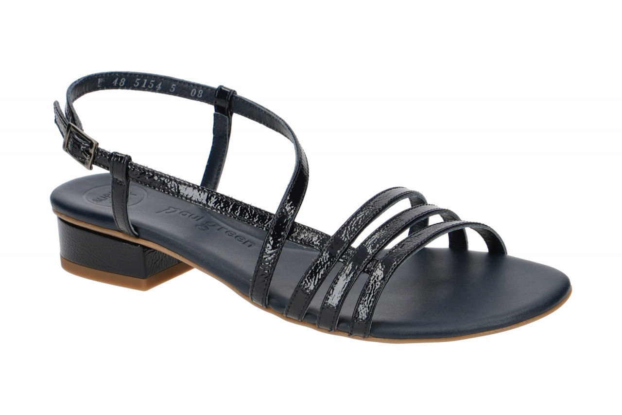 Paul Green 7621-02 dunkel-blau - Riemchen Sandale f?r Damen