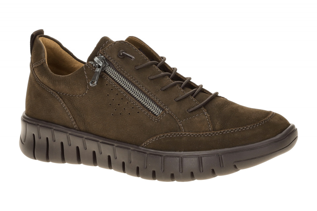 Waldl?ufer 916003 H-BIRDY Damen Schn?r-Halbschuhe Dunkelbraun Komfort Fu?bett