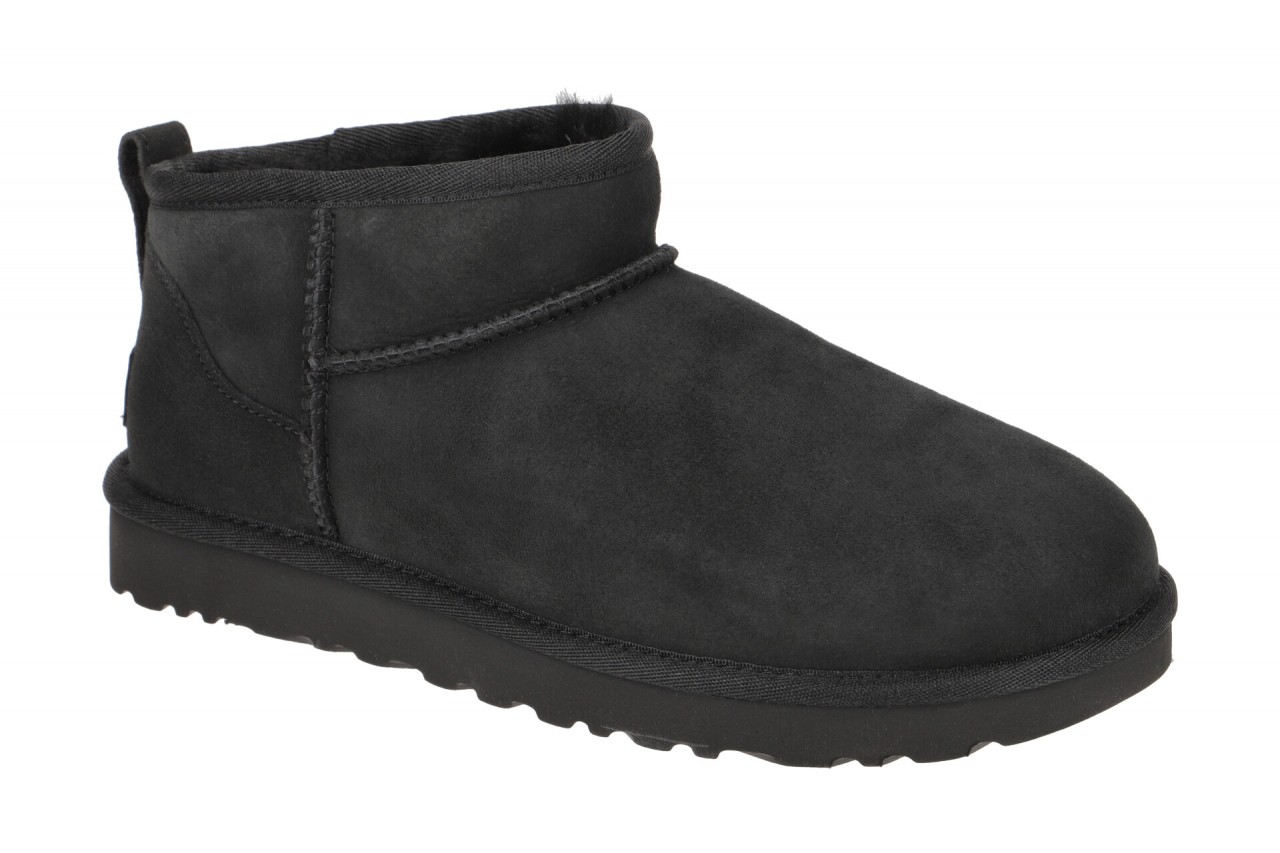UGG Classic Ultra Mini 1116109 BLK Damen Winterstiefel schwarz Lammfell Warmf...