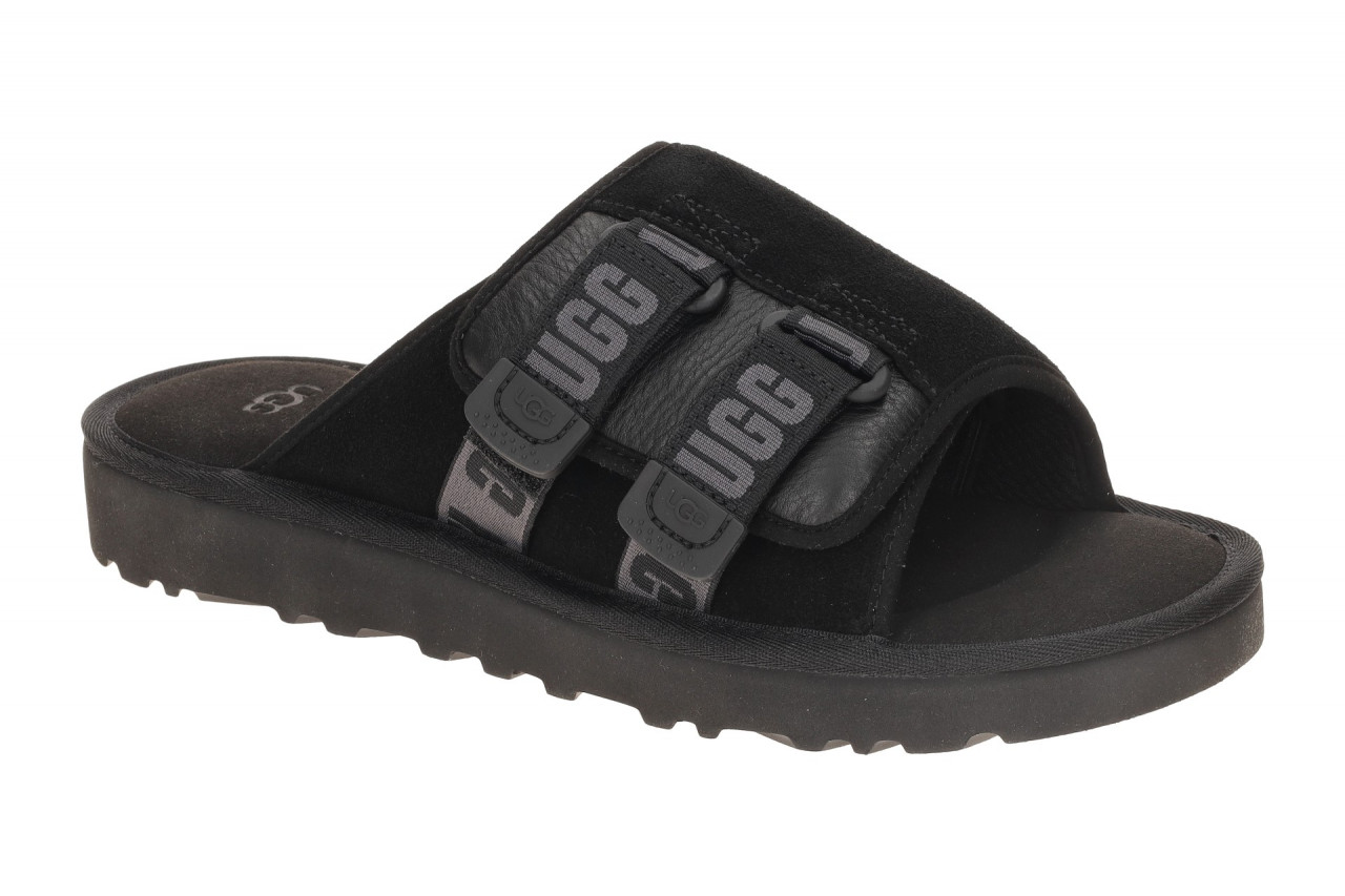 UGG GOLDENCOAST STRAP SLIDE 1142730 BLK schwarz - sportliche Pantoletten f?r ...