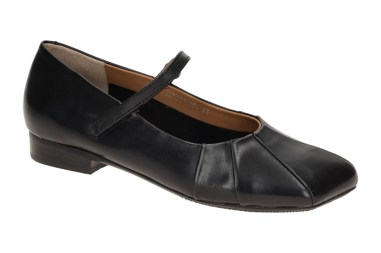 Everybody 84702F1554 GL001 Loredana Damenschuhe Ballerina Mary Jane Schwarz E...