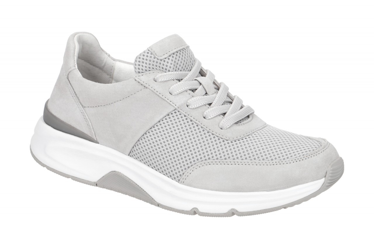 Gabor ROLLINGSOFT 66.897.40 hell-grau - sportliche Halbschuhe f?r Damen