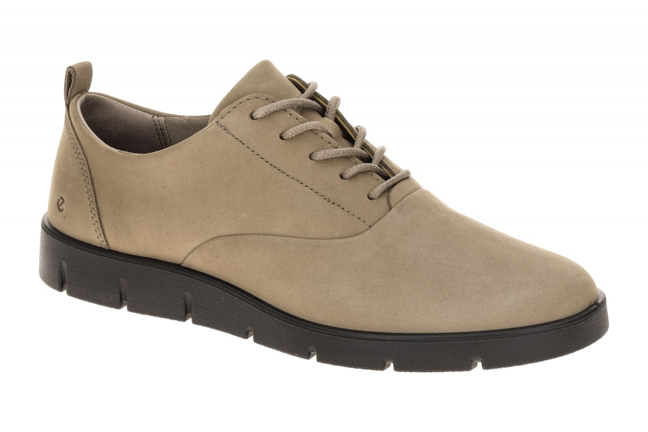 Ecco 282313 BELLA - Lace Damenschuhe taupe-grau Schwarzflexible PU-Sohle