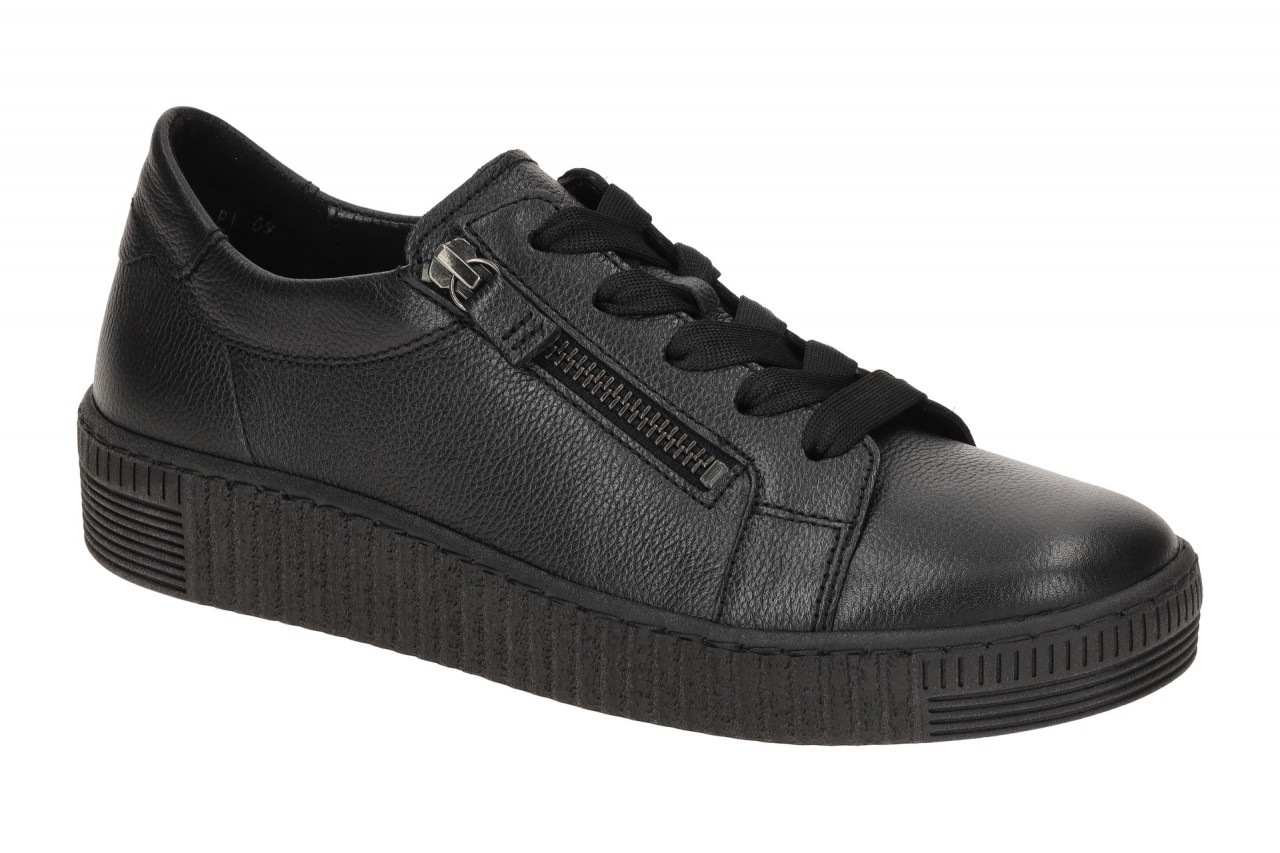Gabor 73.334.37 Schwarz Damen Schn?r-Halbschuhe - Bequeme Best Fitting Schuhe