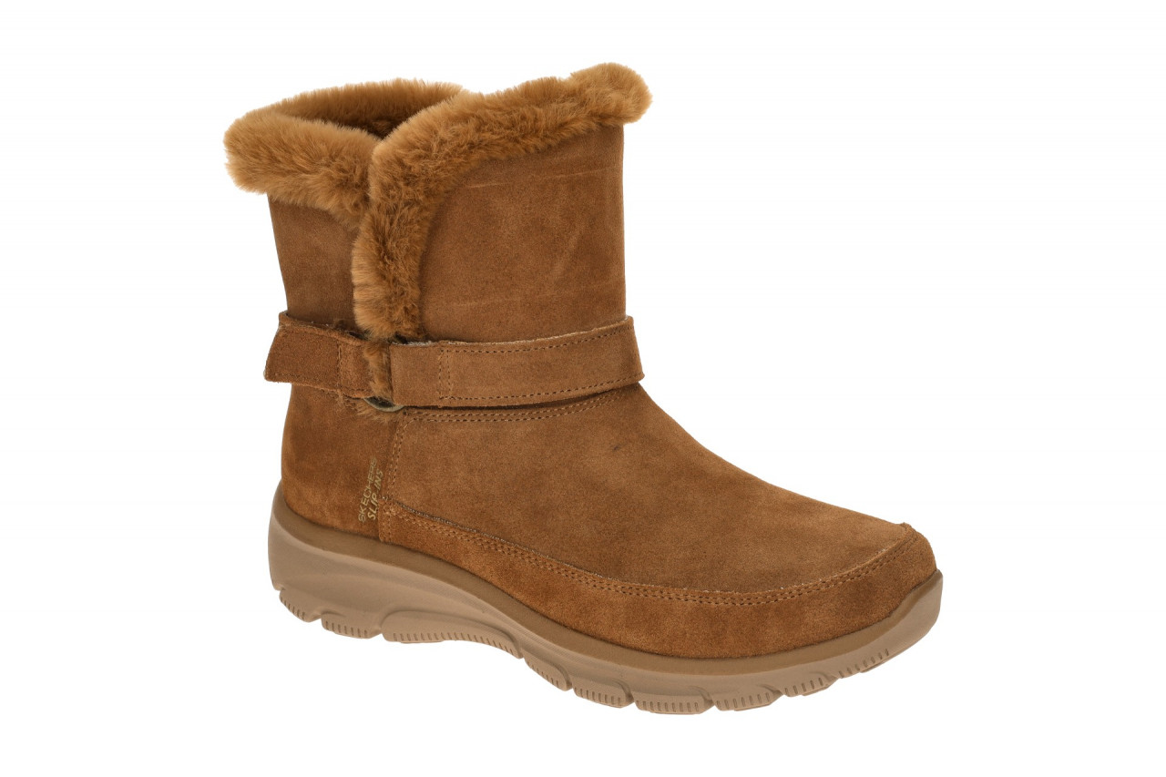 Skechers EASY GOING 168051 CSNT braun - bequeme Stiefelette f?r Damen