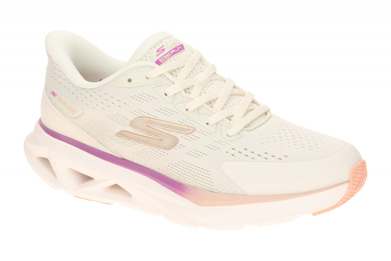 Skechers 129825 NAT Glide Step Vortex Beige Natural Damen Halbschuhe mit Air ...
