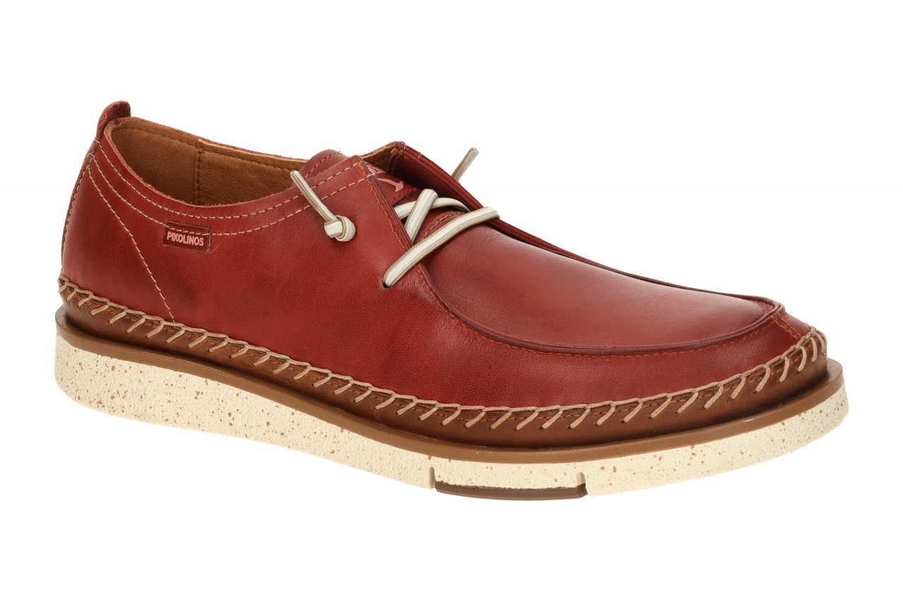 Pikolinos M6L-4274C1 Herren Slipper SAN JUAN sandia rot Echtleder bequem