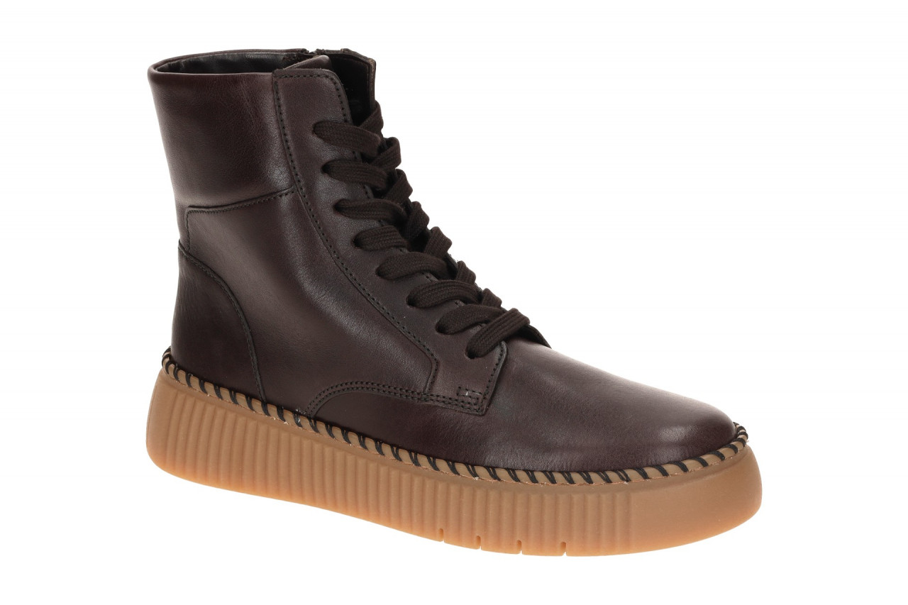 Gabor Damen Stiefeletten 73.541 - moro Braun, bequeme Keilabsatz Schuhe
