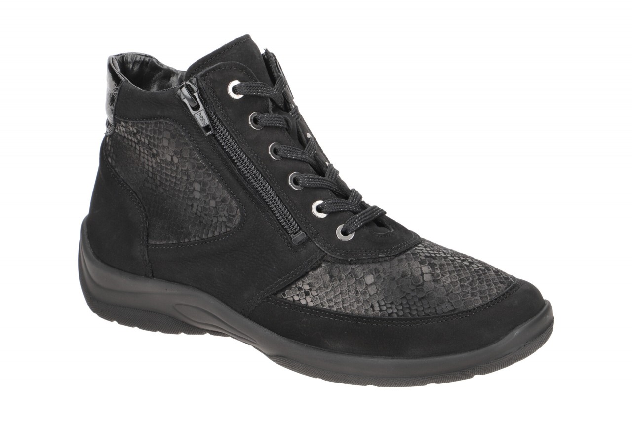 Waldl?ufer 312H82 HESNA Damen Stiefeletten schwarz - bequem & extra weit