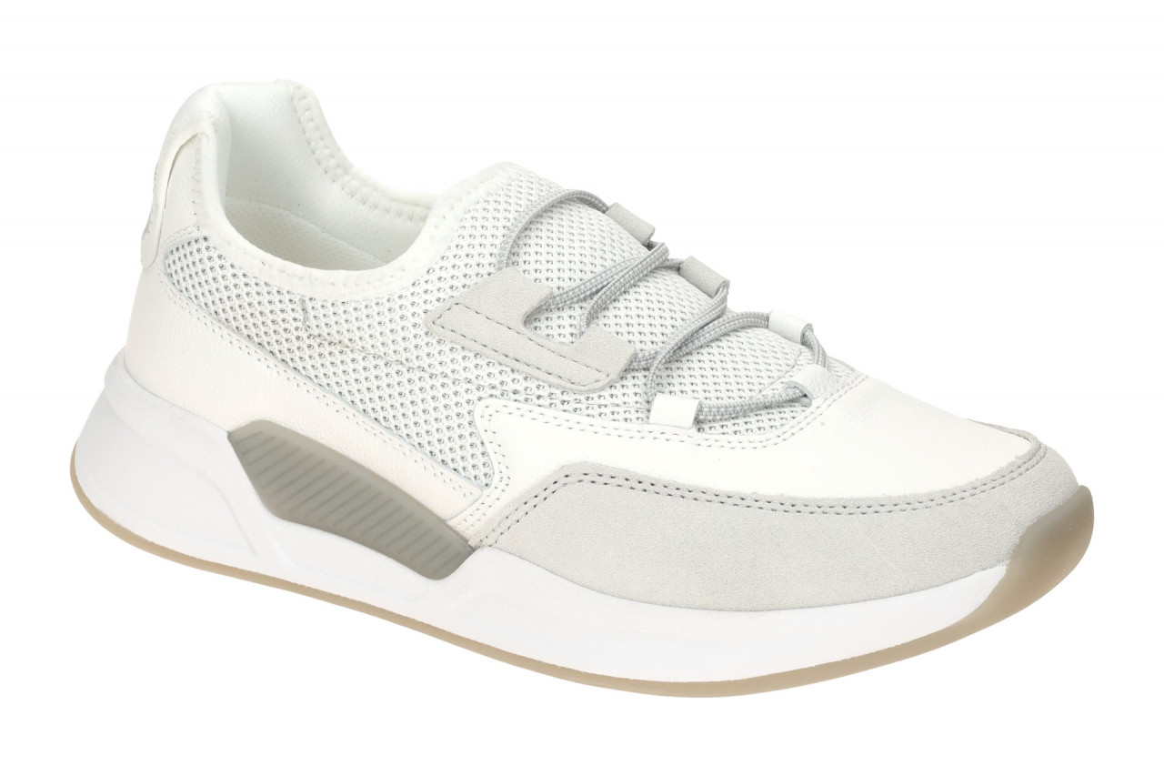 Gabor 66.951.52 ROLLINGSOFT Damen Slipper weiss/silber leicht mit Wechselfu?bett