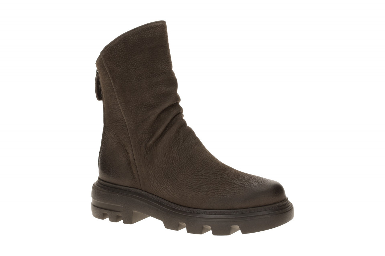 Paul Green Damen Stiefeletten 8253 in mocca Braun - Echtleder, Blockabsatz