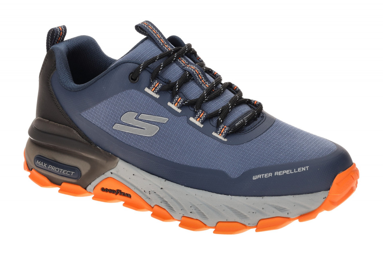 Skechers 237669 NVOR Herren Outdoor Schn?rschuhe blau navy/orange wasserabwei...