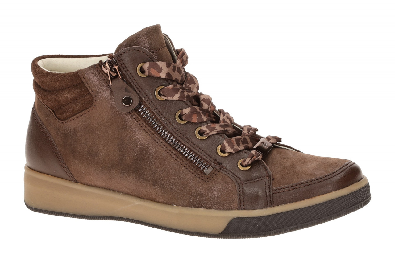 ara 12-14499 03 ROM-ST Mid-Sneaker Braun mocca Leo-Senkel & Komfort-Fu?bett
