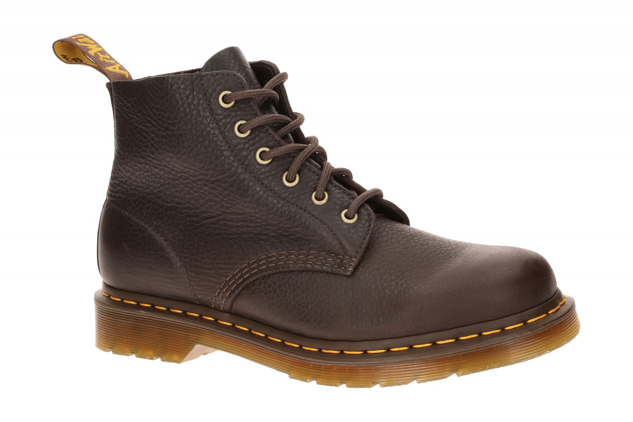 Dr. Martens 32166200 DrM 101_D Dark Brown Ambassador Leder Stiefel mit Gummis...
