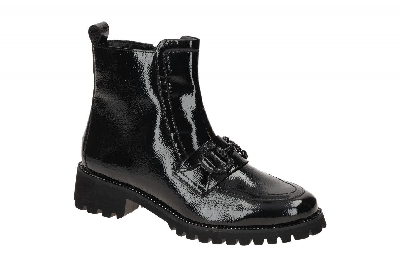 ara 12-31239 11 Damen Stiefeletten schwarz mit Glitzer Strassbesatz - Echtled...