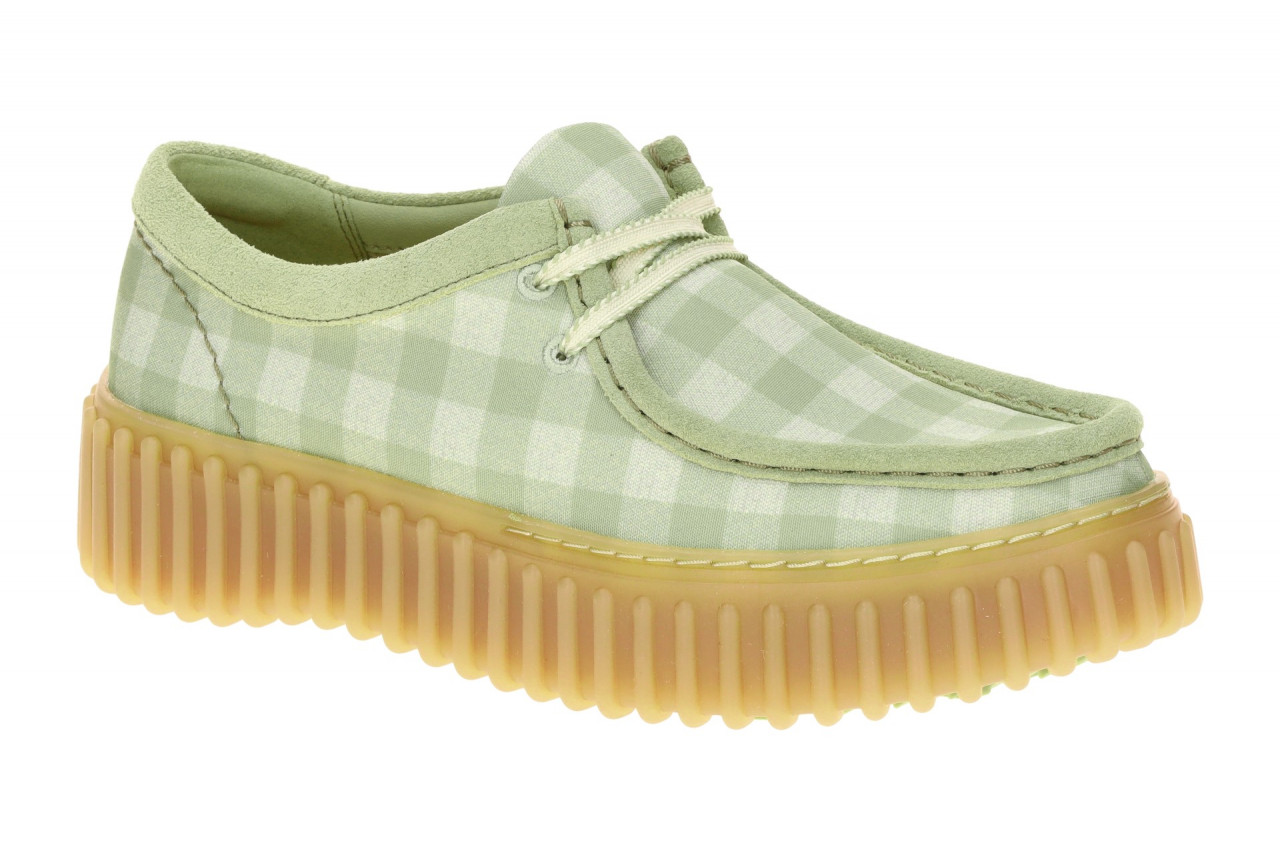 Clarks Torhill Bee 26186299 4 Damenschuhe Gr?n bequeme Schn?r-Halbschuhe mit ...