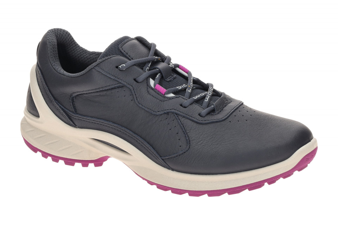 Ecco 850803 Damen Outdoor Sneaker Blau Marine Echtleder Textil Fu?bett Lila