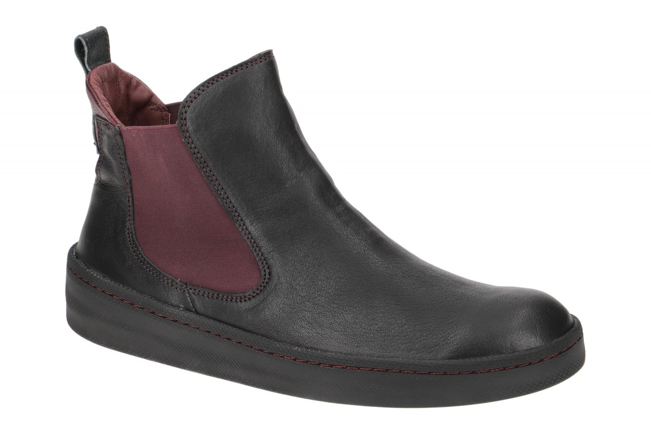 Think 8677 Schwarz Damen Stiefeletten Chelsea Boots Echtleder Gummisohle