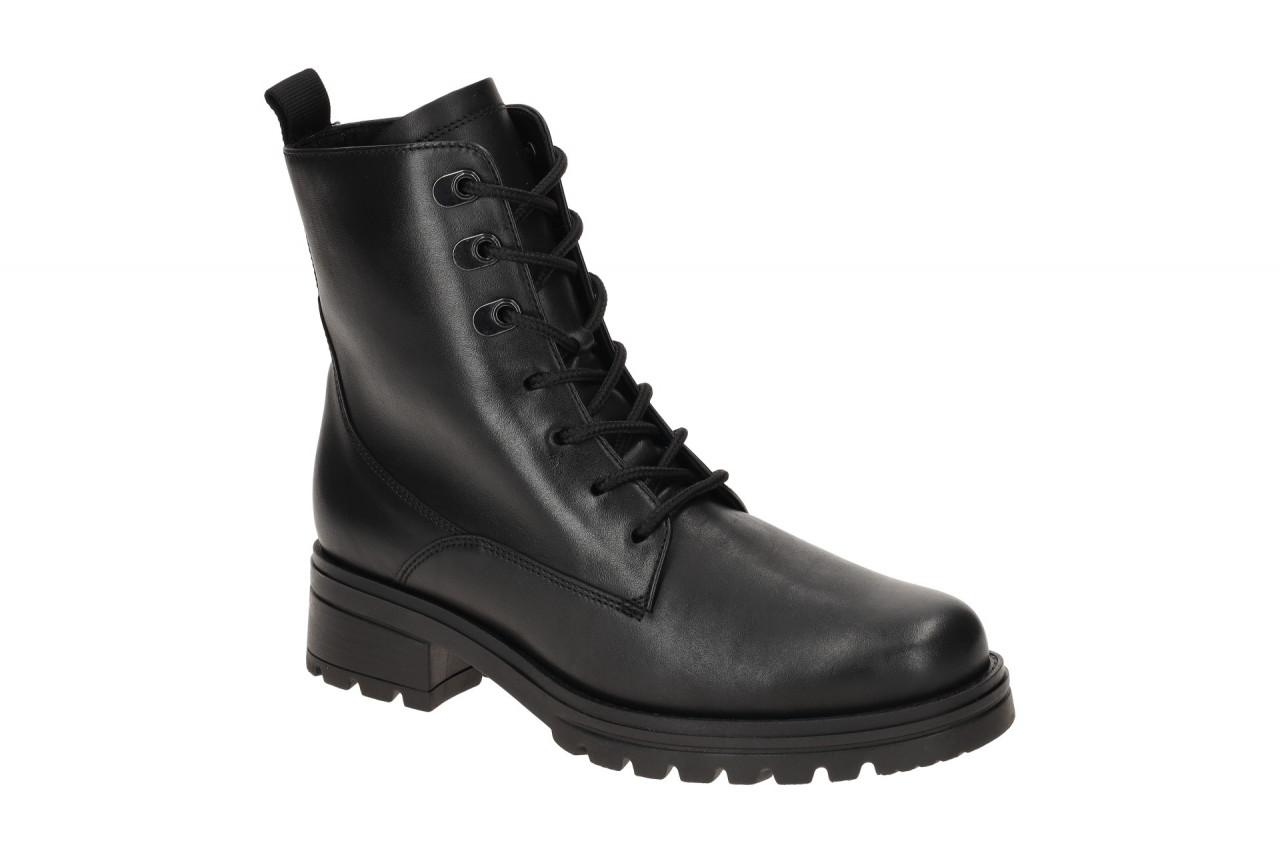Gabor Damen Stiefeletten 72.786.57 KRETA schwarz - elegante Lace up Boots