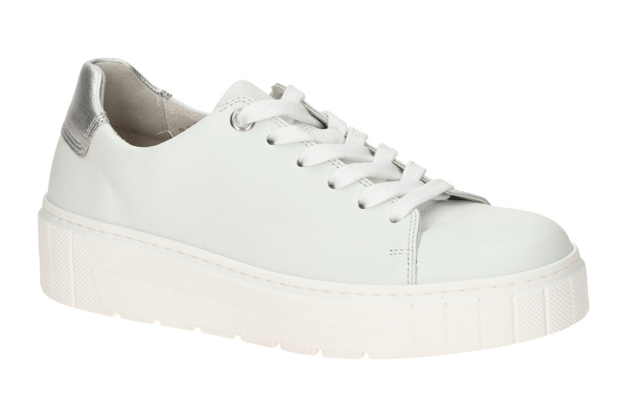 Gabor 86.410.52 - Damen Plateau Sneaker wei?/silber - Extra Weit