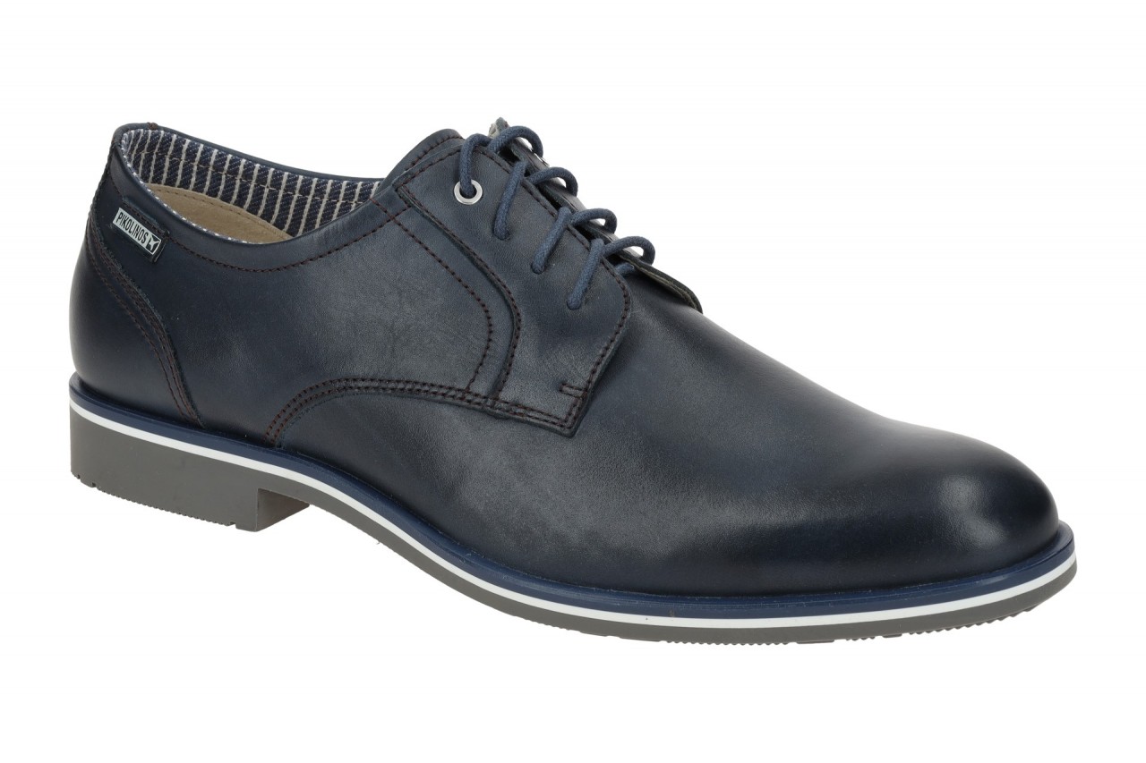 Pikolinos M4V-4130 blue Herren Businessschuhe LEON blau Echtleder 1,5cm Absatz