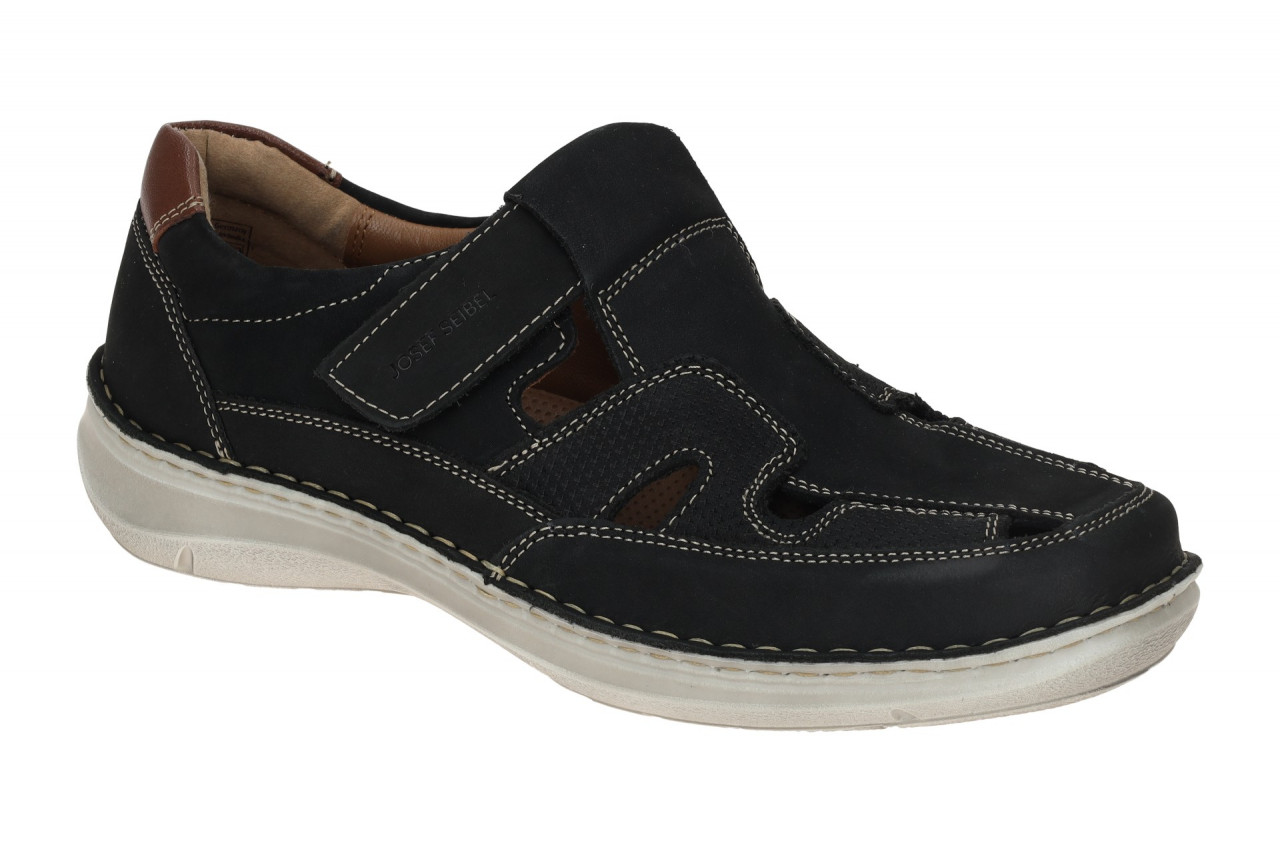 Josef Seibel Herrenschuhe 44981 518 505 dunkelblau Nubuck Slipper flexibel- l...
