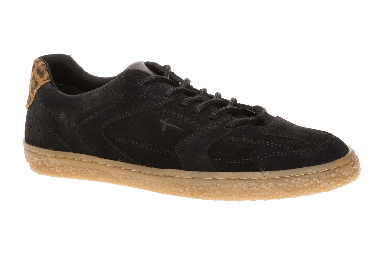 Tamaris 1-23600-47 Black Sneaker Damenschuhe Leo-Muster G-Normal Weite