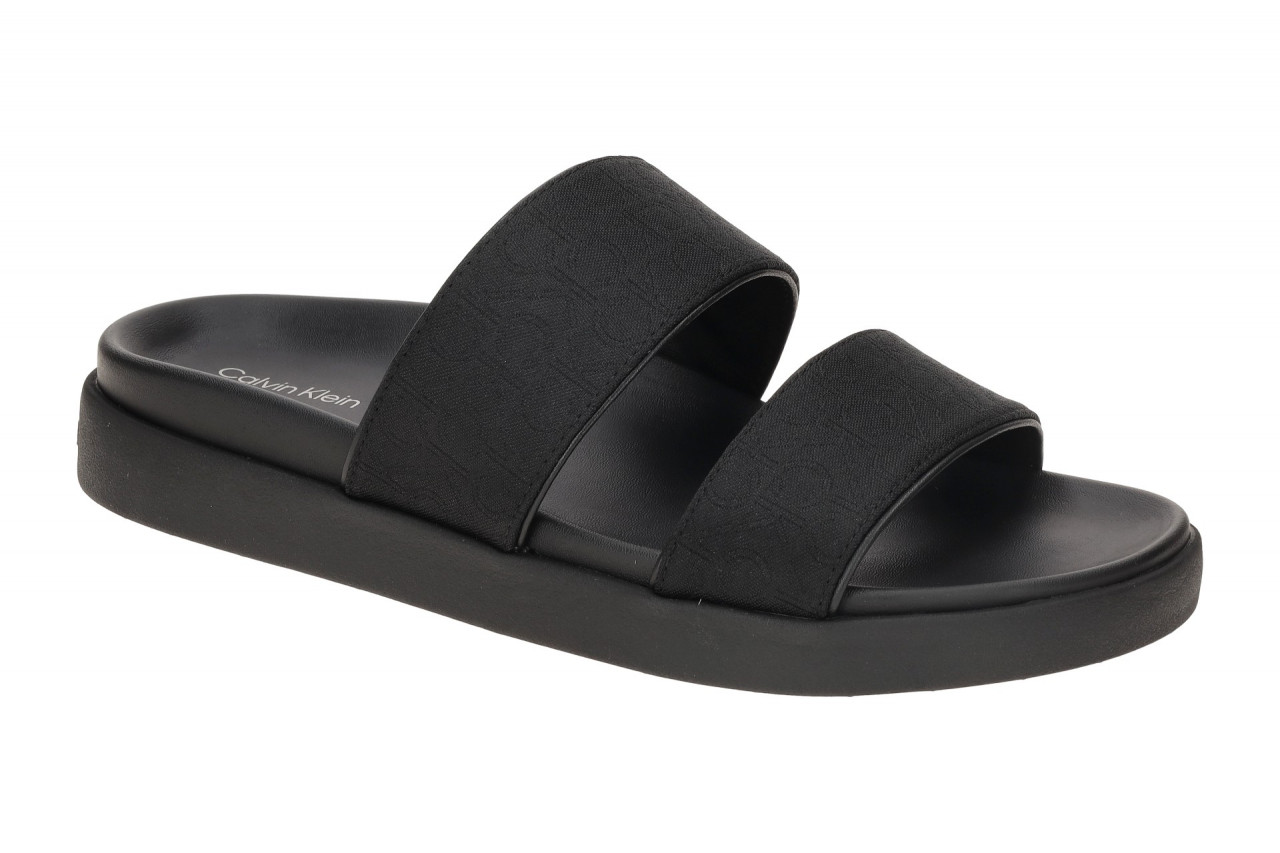 Calvin Klein FLAT SLIDE HW02486 BEH schwarz - sportliche Pantolette f?r Damen