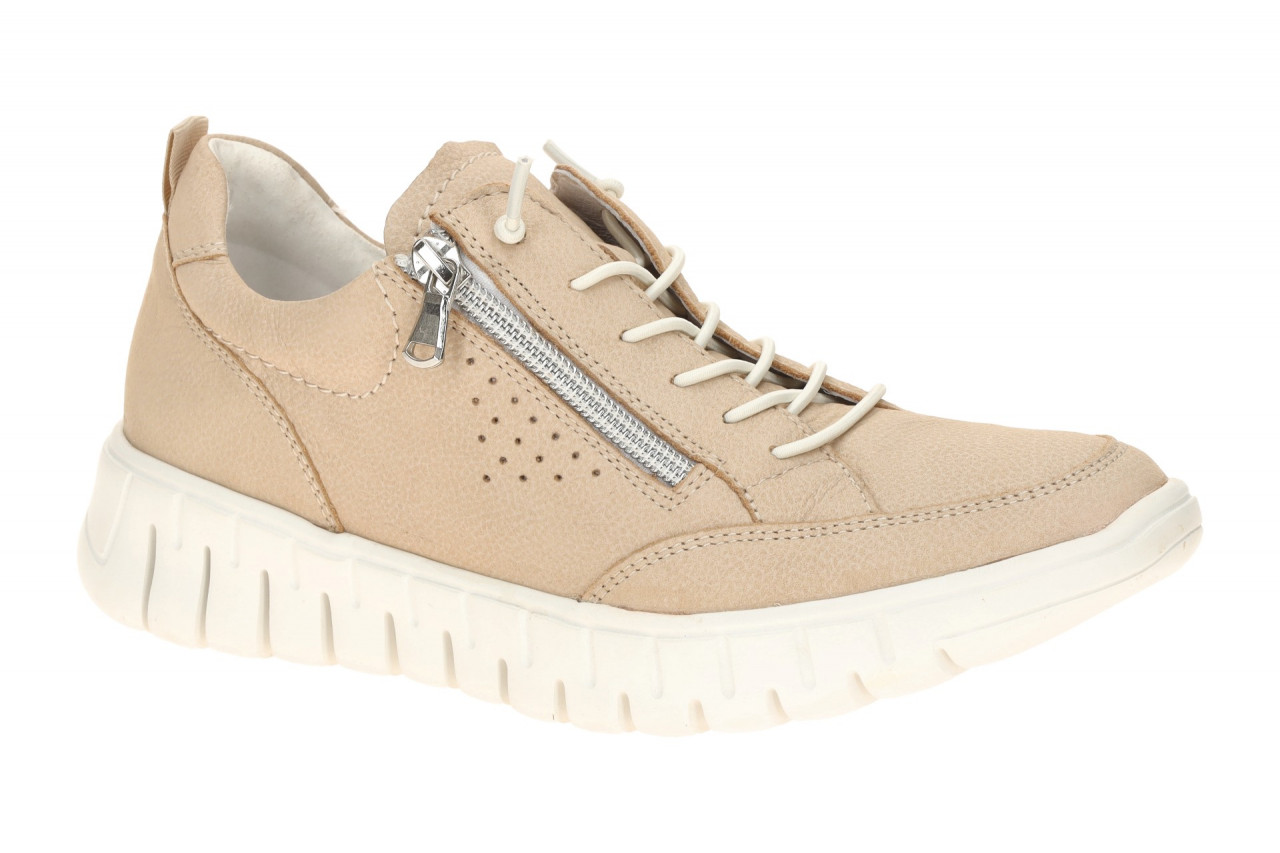 Waldl?ufer 916003 Beige Perl Damenschuhe H-BIRDY bequeme Schn?r-Halbschuhe