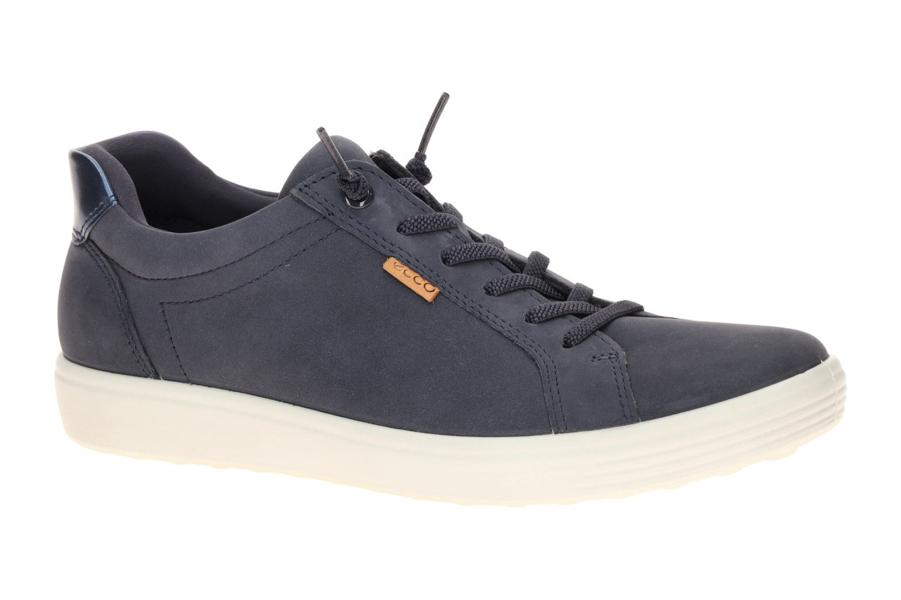 Ecco 490583 SOFT 7 - LOW EASY SLIP - Damen Sneaker in Marine Metallic