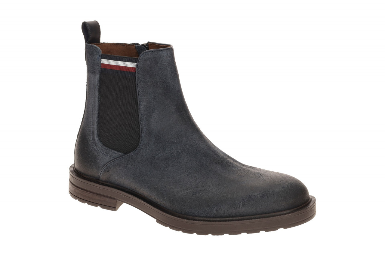 Tommy Hilfiger CLEATED HILFIGER FM05560 DW5 blau - elegante Stiefelette f?r H...