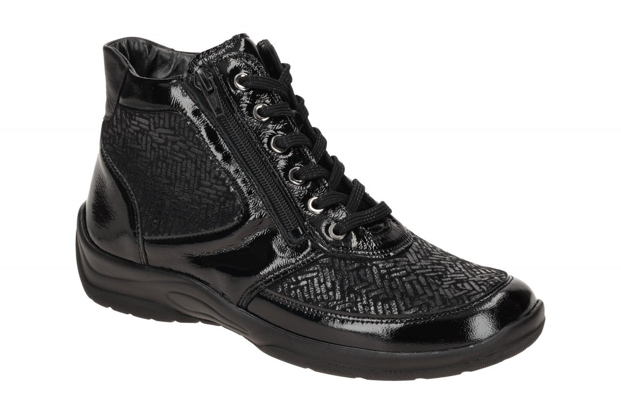 Waldl?ufer 312H82 Damen Stiefeletten Schwarz - bequeme OrthoTritt Schuhe