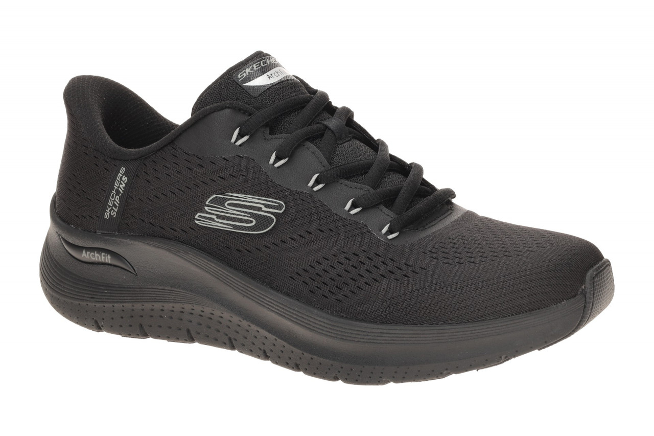 Skechers 232712 BBK ARCH FIT 2.0 - LESTUR Herren Sneakers schwarz luftig VEGAN