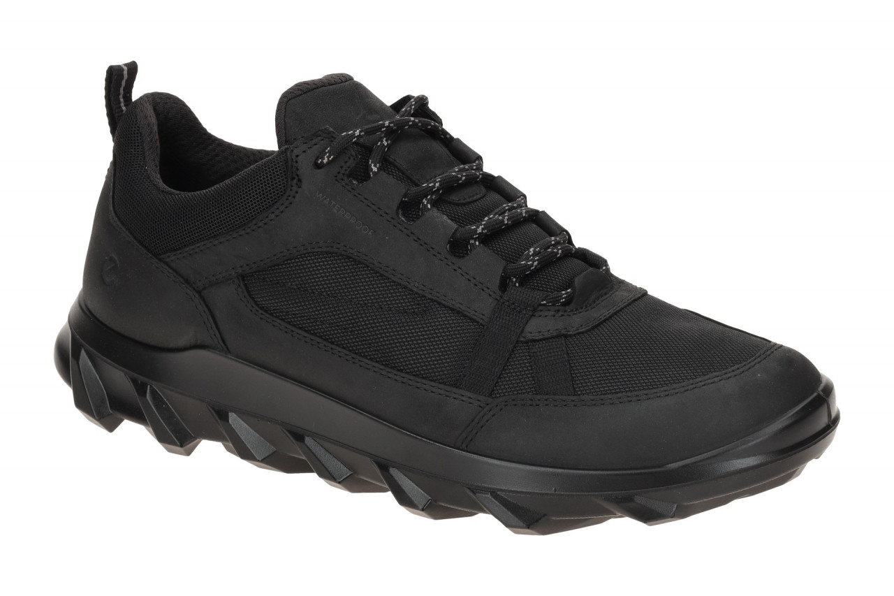 Ecco 82032451052 MX LOW WP MEN Herrenschuhe Schwarz Waterproof Mesh Fu?bett