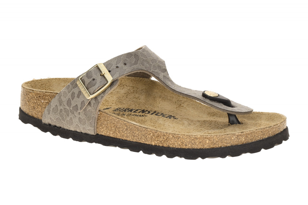 Birkenstock 1032054 GIZEH BS Damen Pantoletten taupe-grau braun SynthetikLeo-...