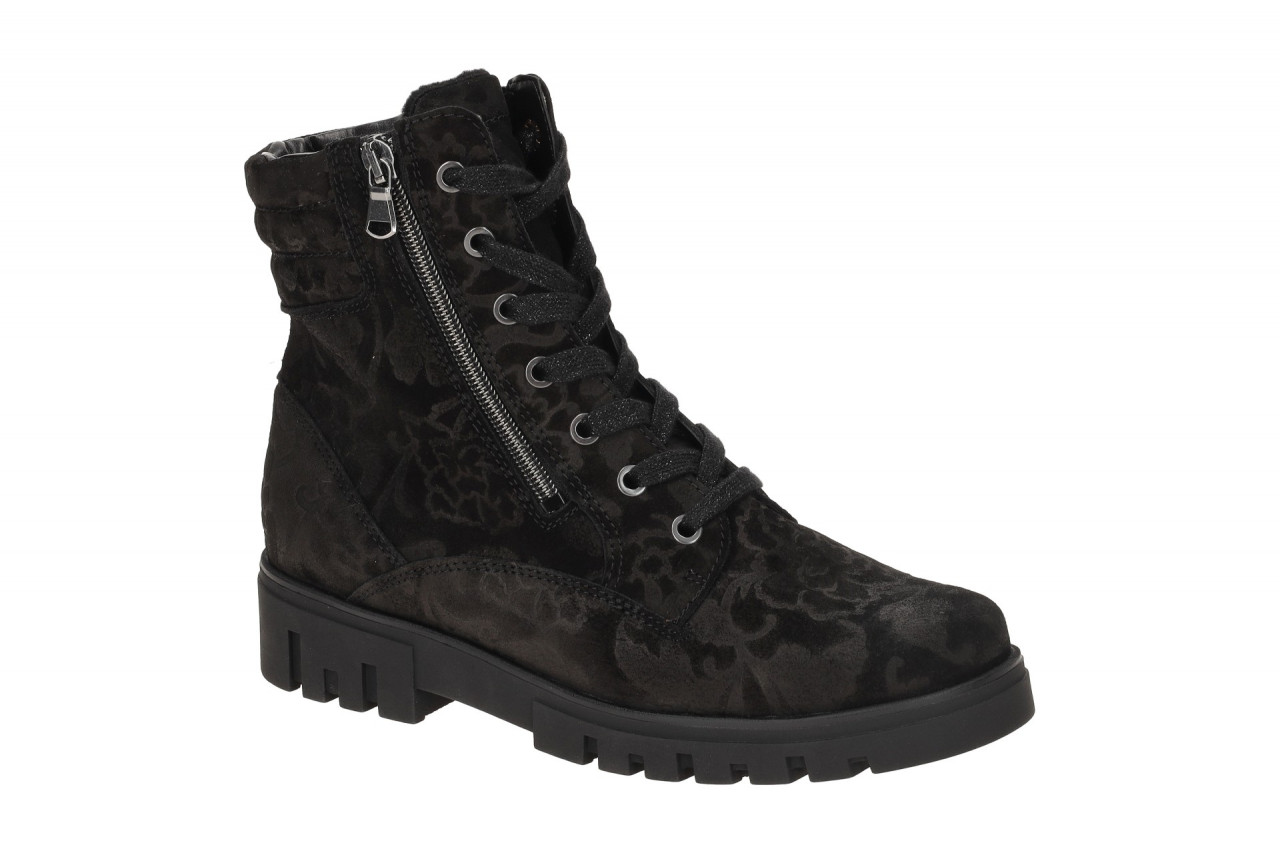 Waldl?ufer 723807 Damen Stiefeletten Schwarz H-SERENA Bequeme Lace Up Boots