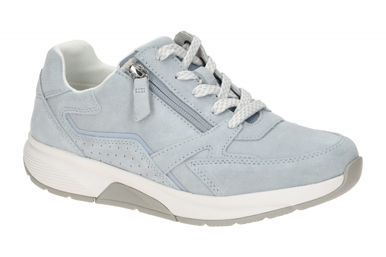 Gabor 86.878.26 Damenschuhe ROLLINGSOFT Sneaker in Blau sky bequem mit heraus...